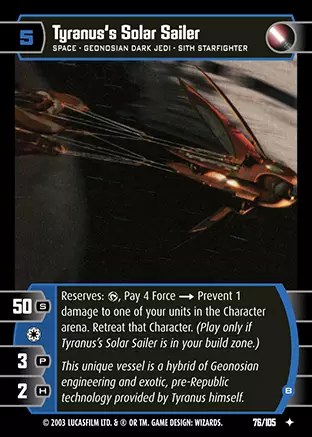 Tyranus's Solar Sailer (B)