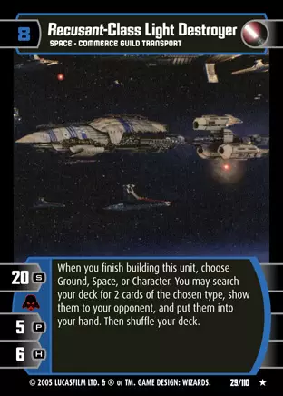 Recusant-Class Light Destroyer