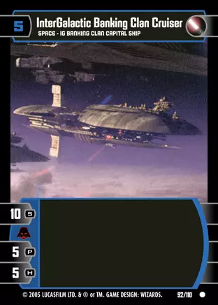InterGalactic Banking Clan Cruiser