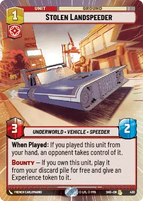 Stolen Landspeeder HyperSpace