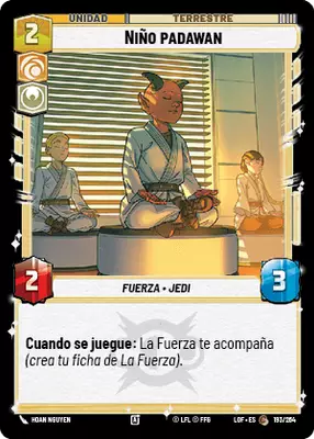 Niño padawan