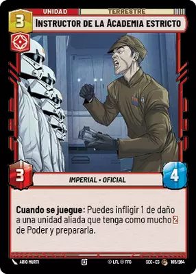 Instructor de la Academia estricto