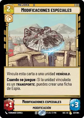 Modificaciones especiales