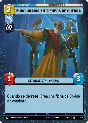 Funcionario en tiempos de guerra HyperSpace