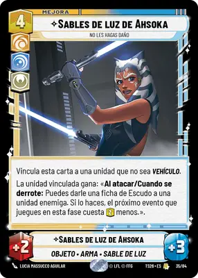 Sables de luz de Ahsoka